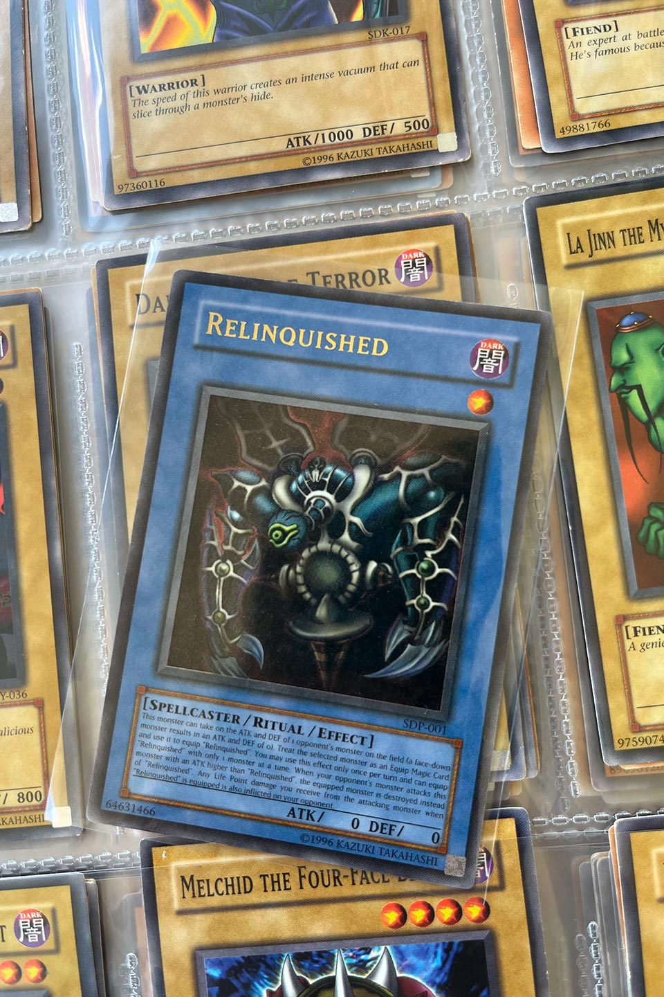 Relinquished Yugioh trading card